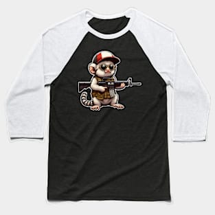 Tactical Marmoset Monkey Baseball T-Shirt